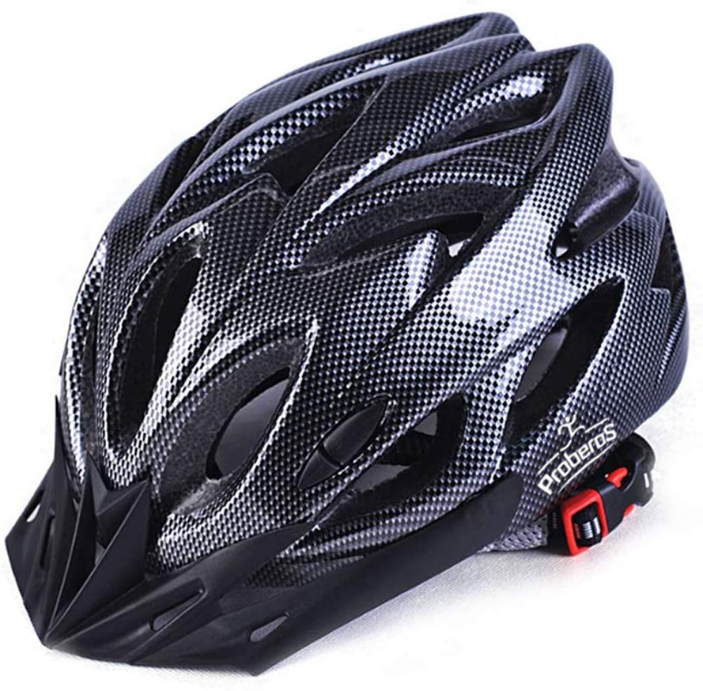 Proberos PC AND EPS Lightweight Cycling Helmet for Men and Women (Black and White, Suitable for 57 - 63cm Head Circumference) Inner Material: Expanded Polystyrene Proberos PC AND EPS Lightweight Cycling Helmet for Men and Women (Black and White, Suitable for 57 - 63cm Head Circumference) Inner Material: Expanded Polystyrene